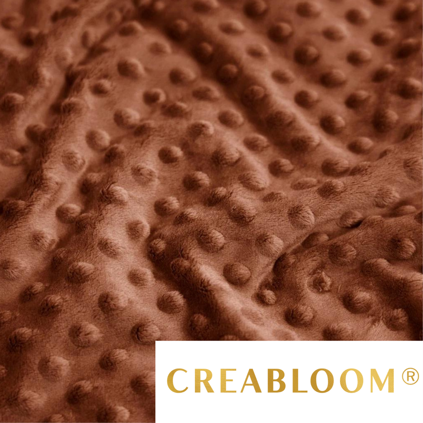 Mokkabrauner Minky-Stoff