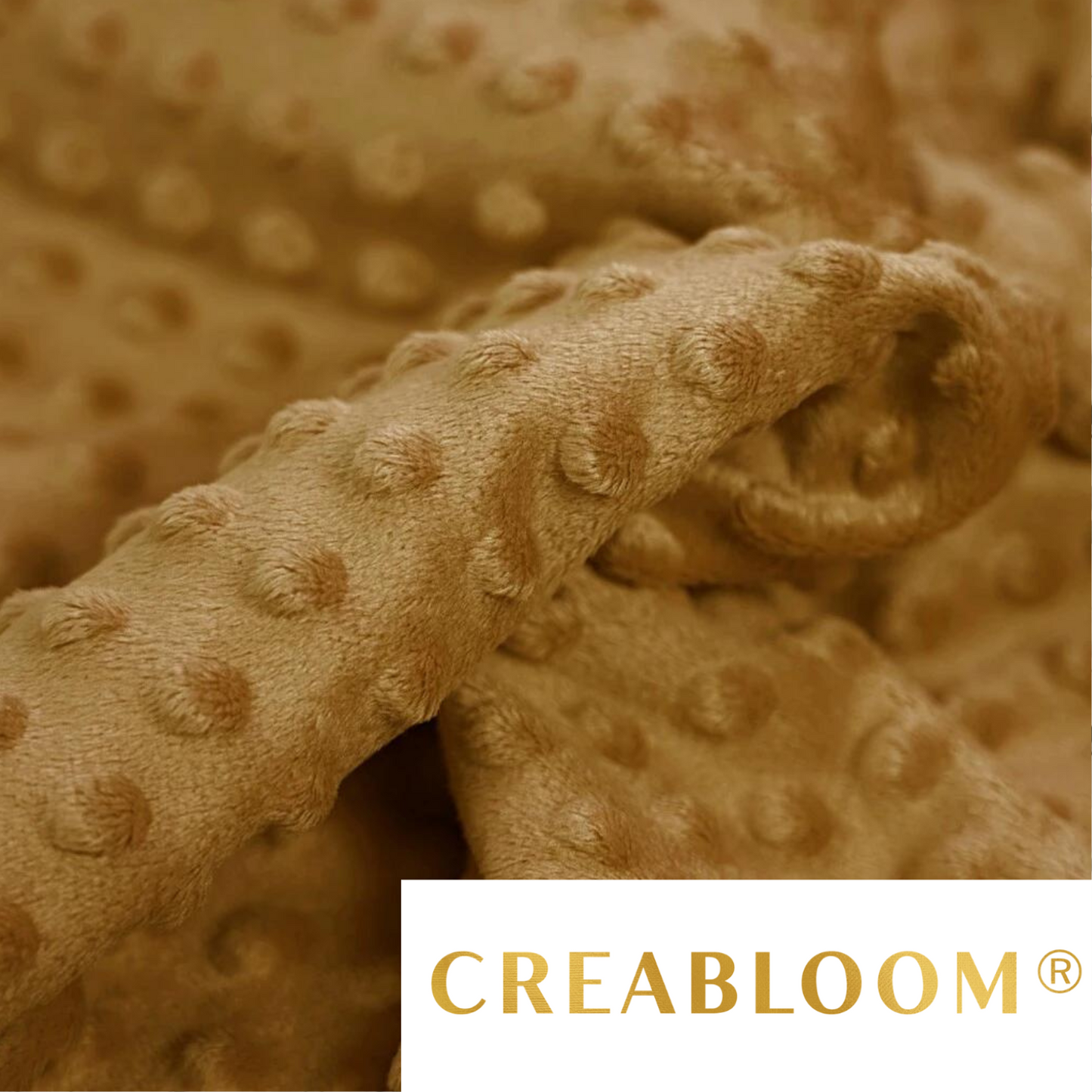 Tissu Minky Moutarde foncé