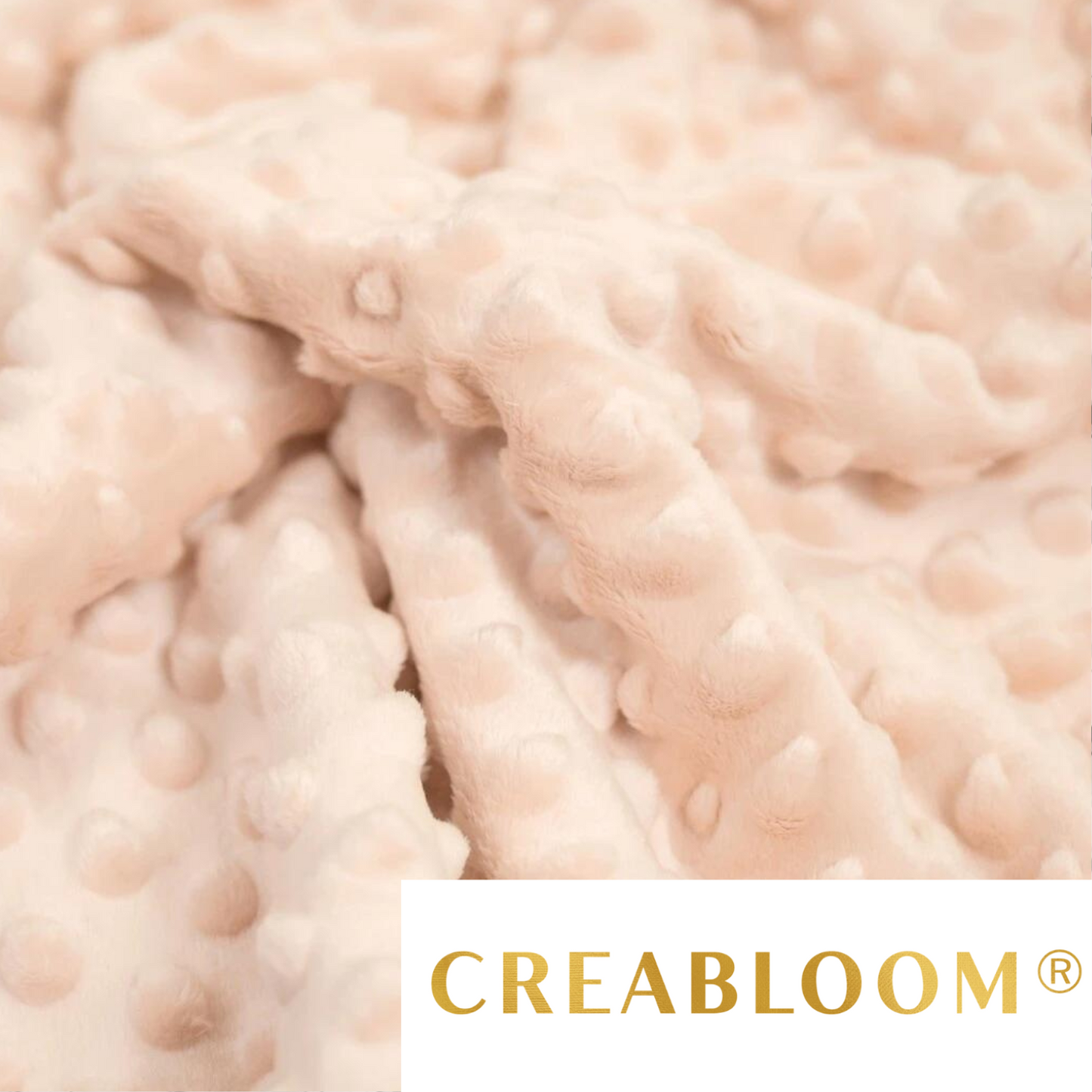 Nektarinen-Minky-Stoff