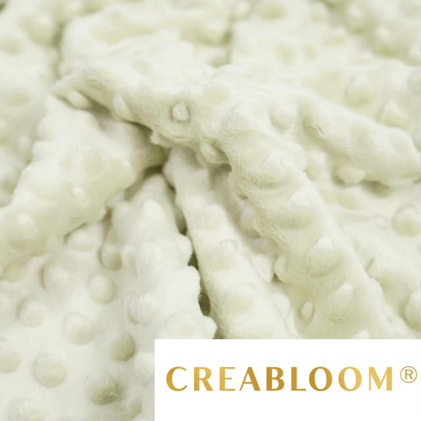 Hellbeiger Minky-Stoff