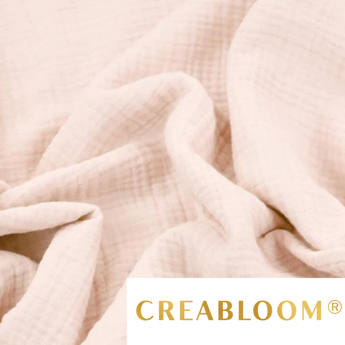 Hellblauer Double-Gauze-Stoff