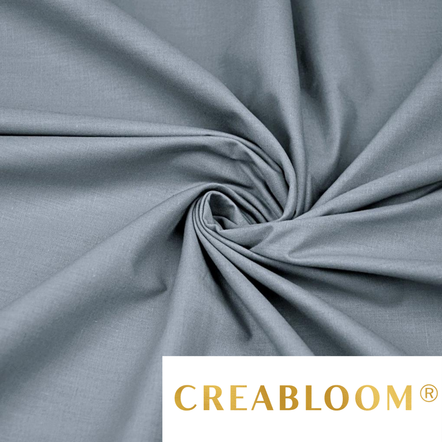Tissu Coton Uni Gris