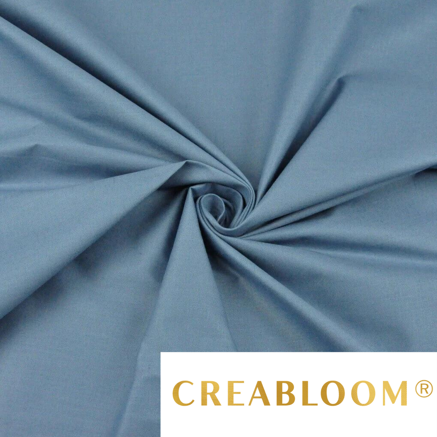 Tissu Coton Uni Bleu