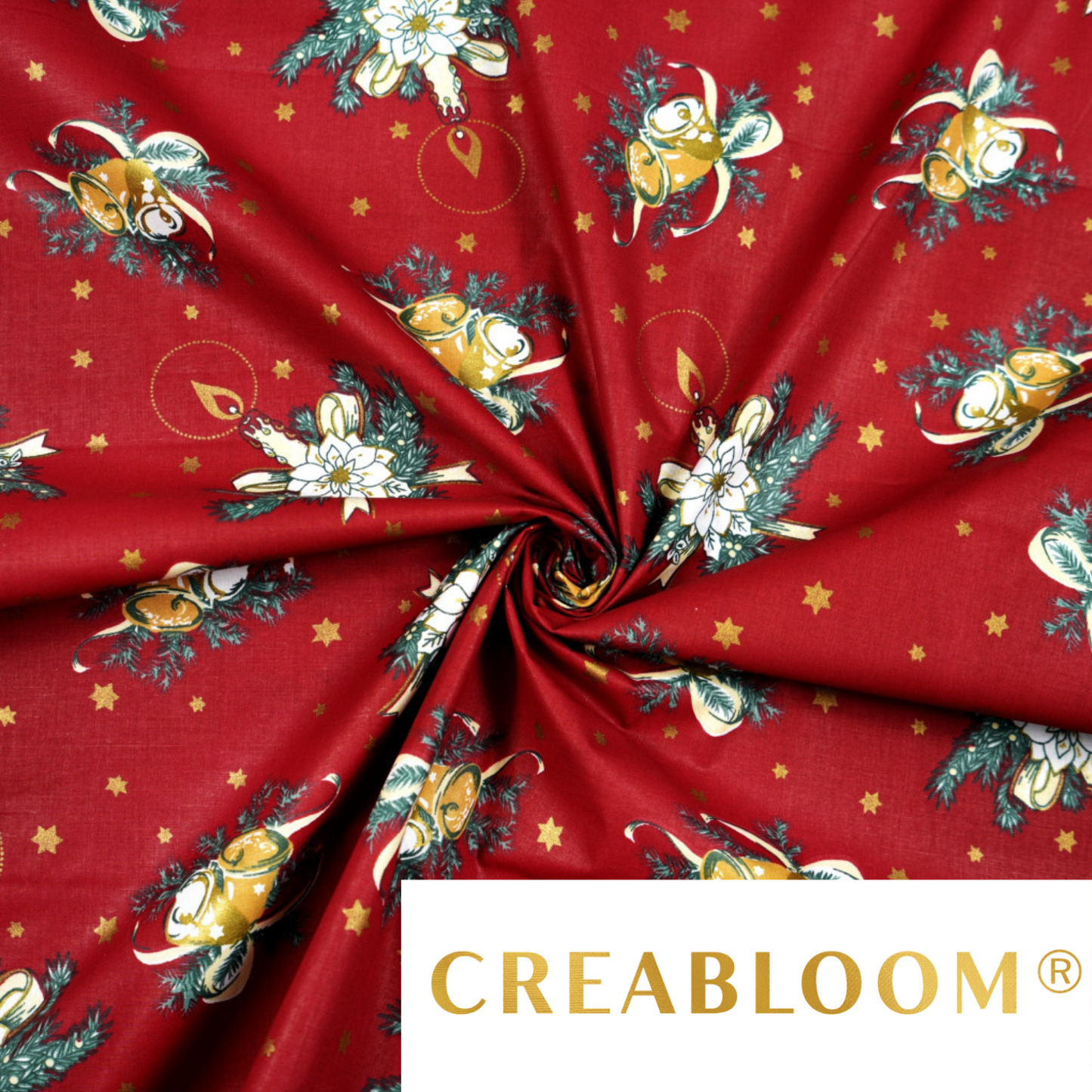 Tissu Coton Motif Noël