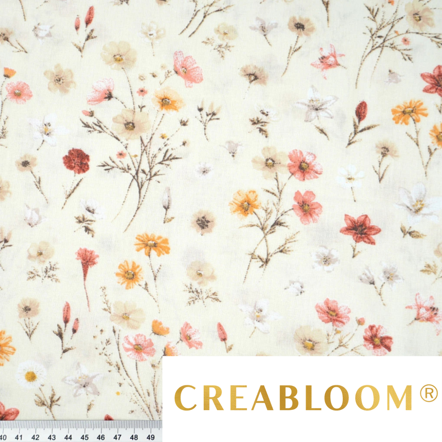 Tissu coton imprimé fleurs