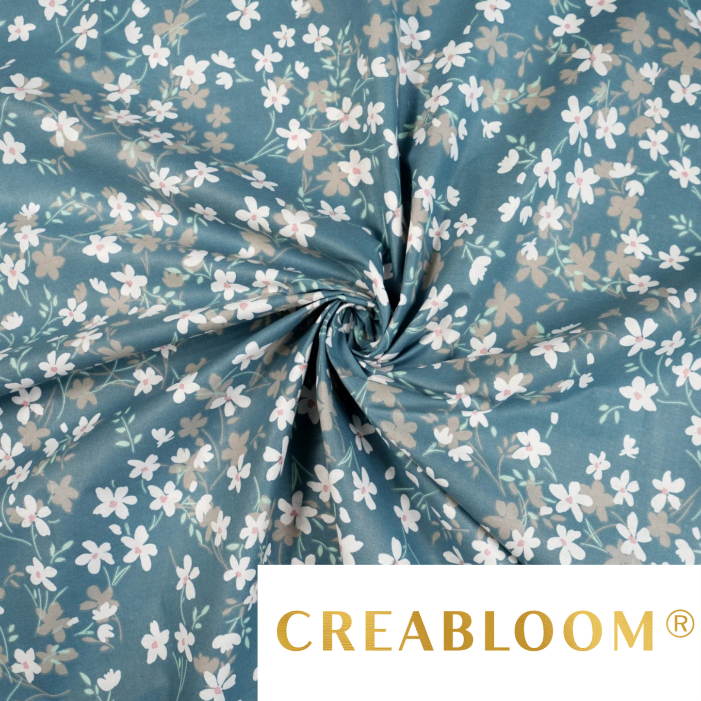 Tissu coton imprimé fleurs
