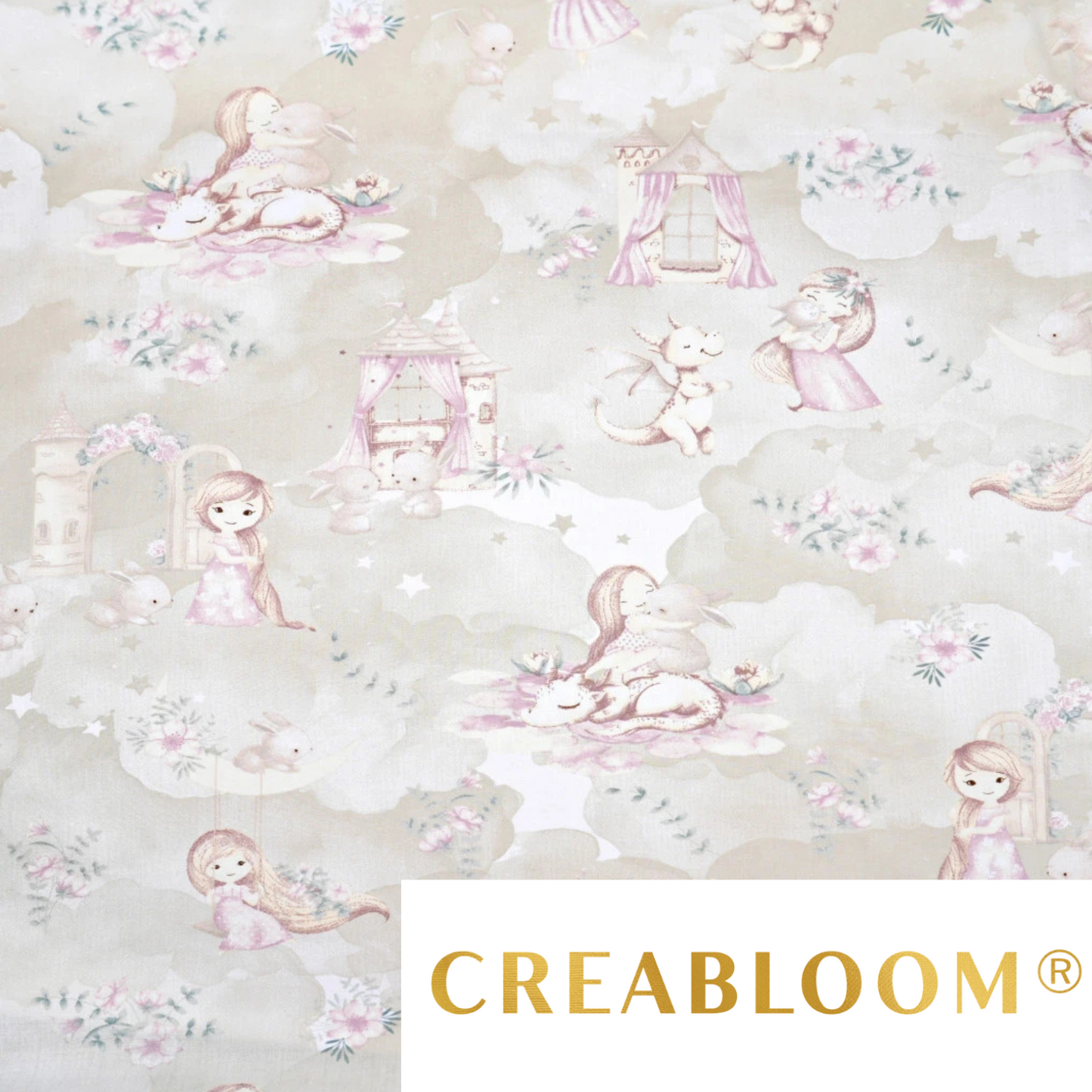 Tissu coton Motif princesse