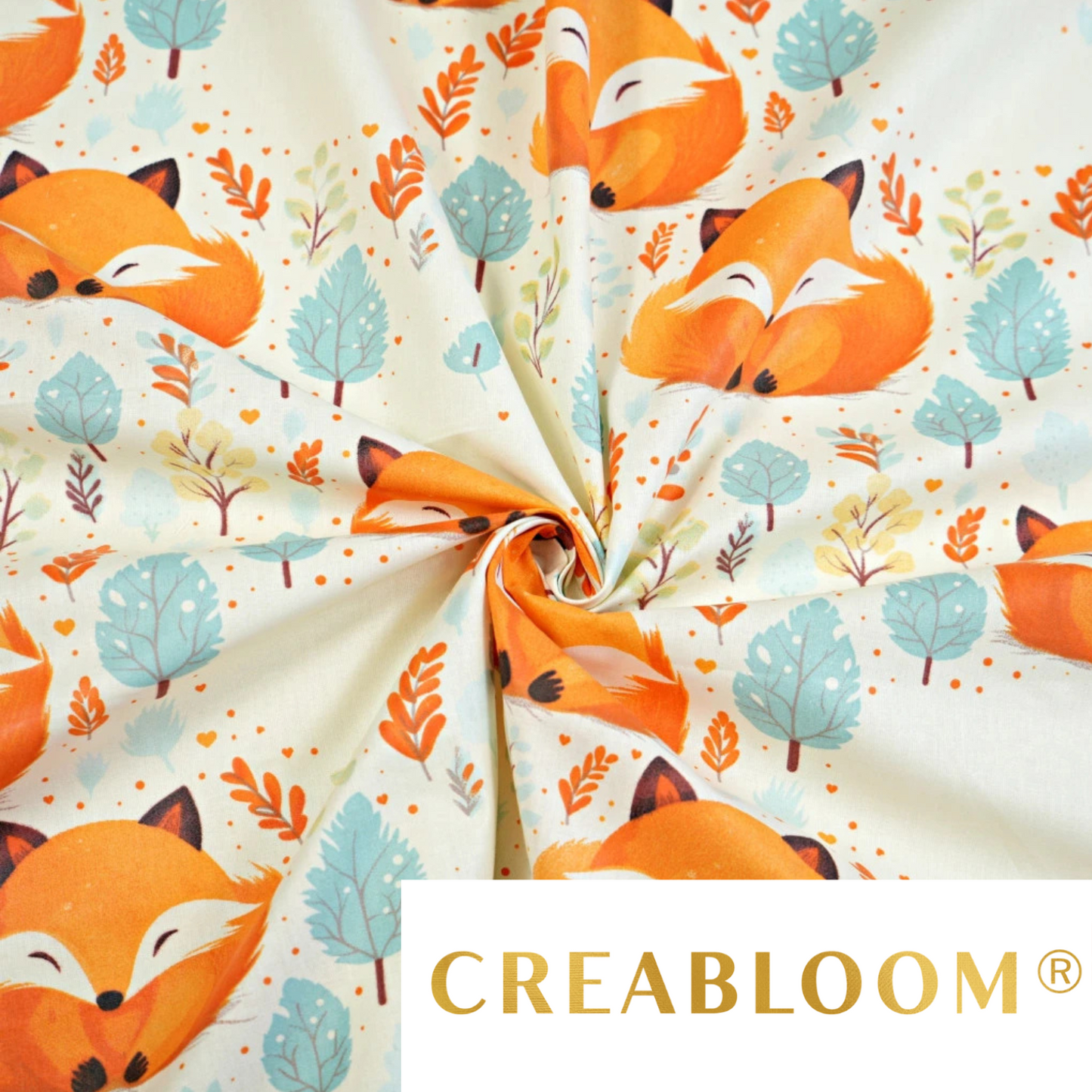 Tissu coton Motif renards