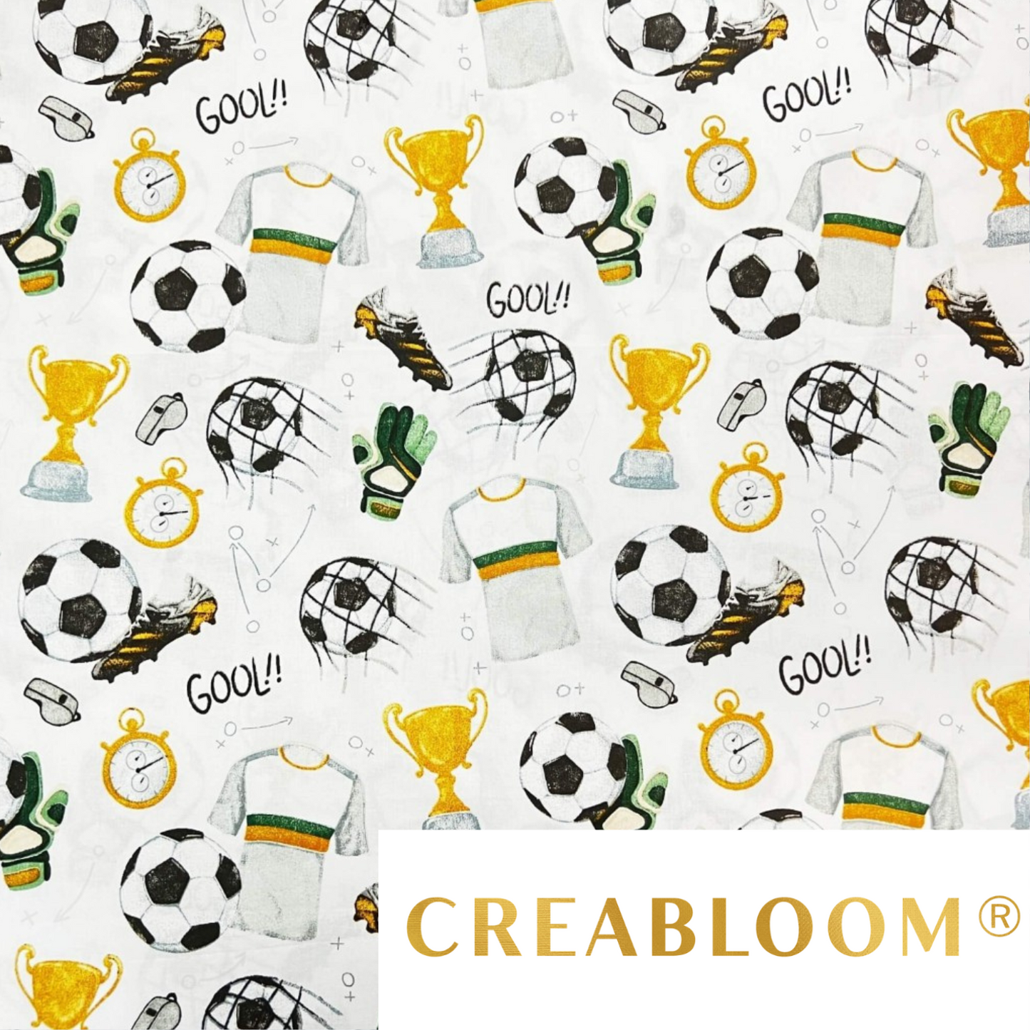Tissu Coton Motif Football