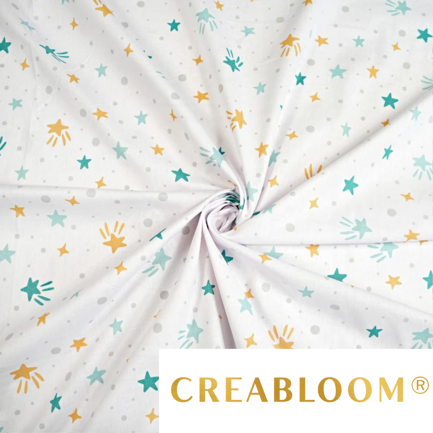 Tissu Coton Motif Étoiles