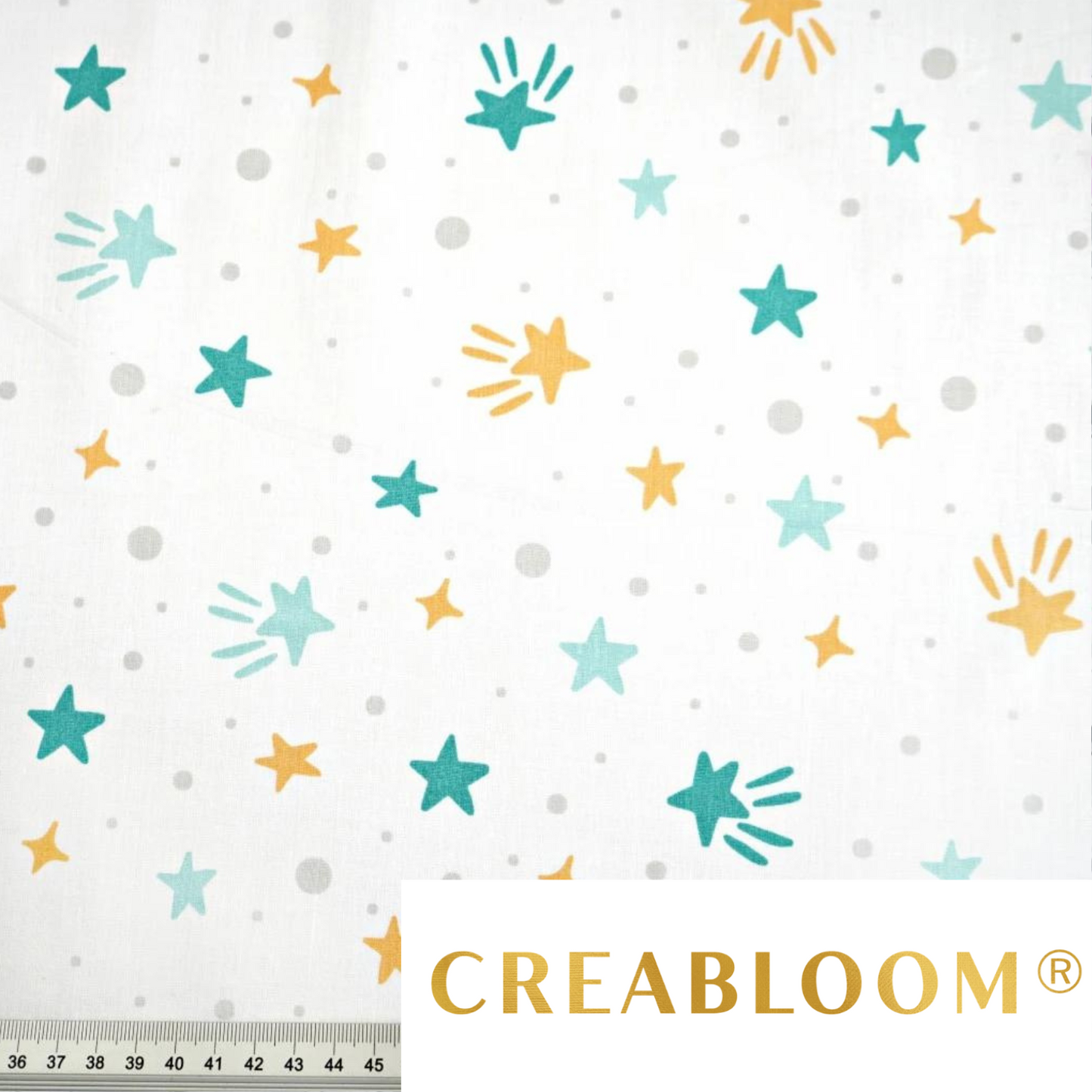 Tissu Coton Motif Étoiles