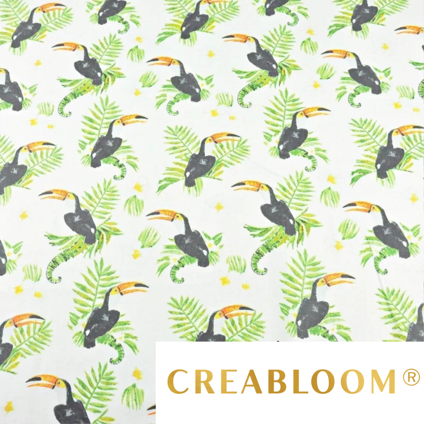 Tissu Coton Motif Toucans