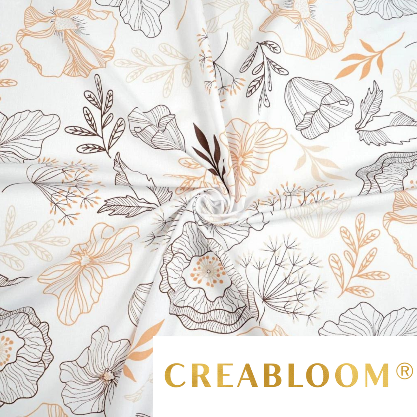 Tissu Coton Imprimé Fleurs