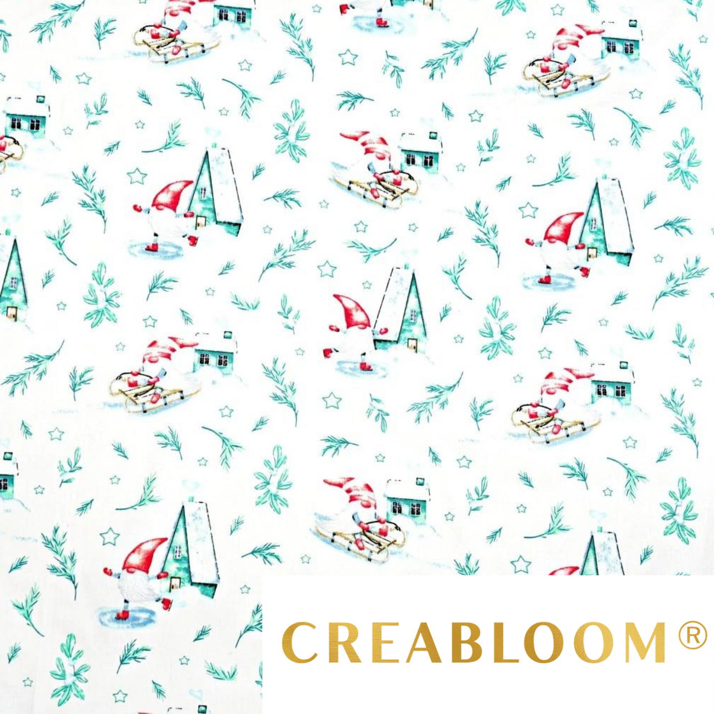 Tissu Coton Motif Noël