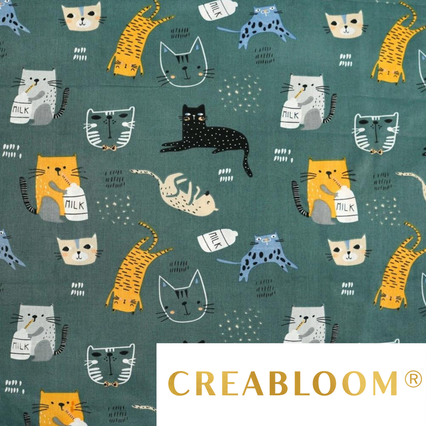 Tissu Coton Motif Chats
