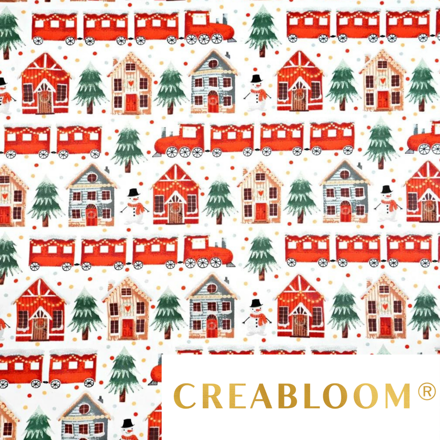 Tissu Coton Motif Noël