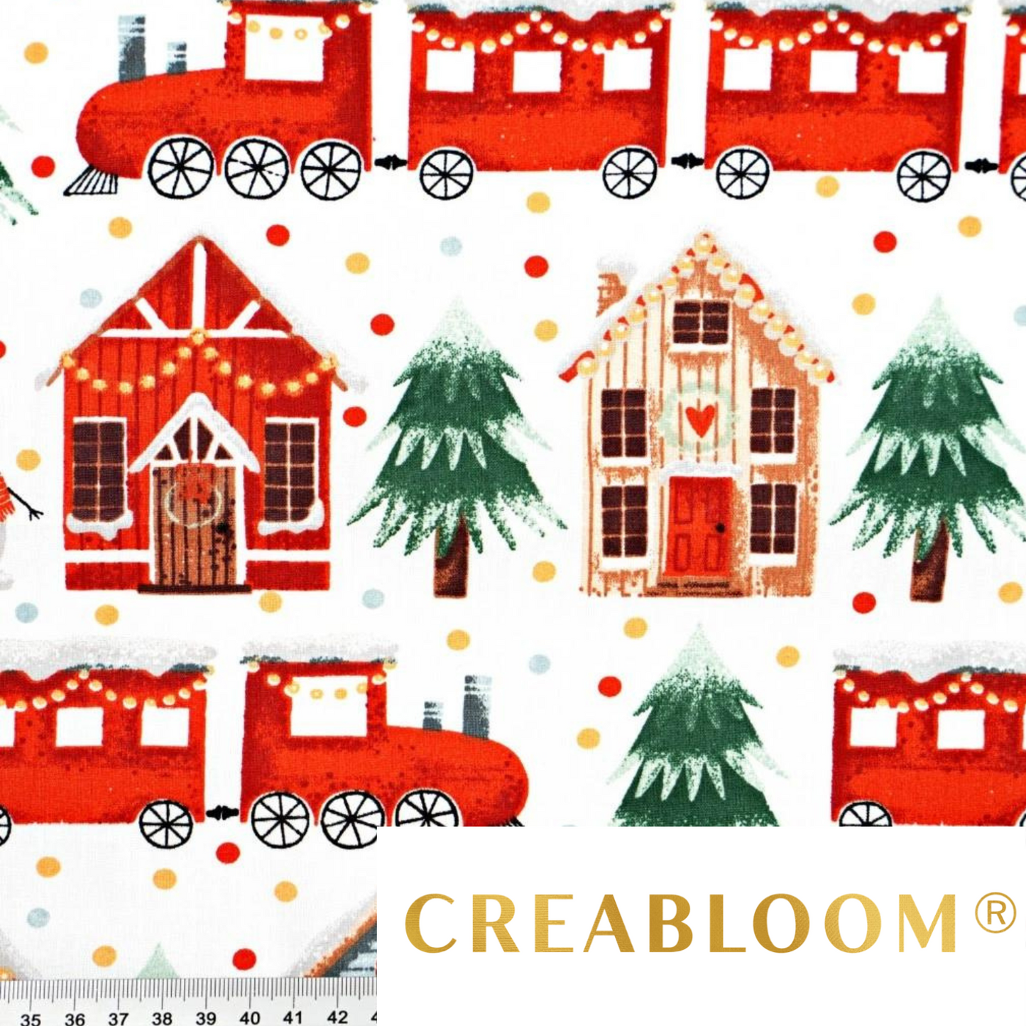 Tissu Coton Motif Noël