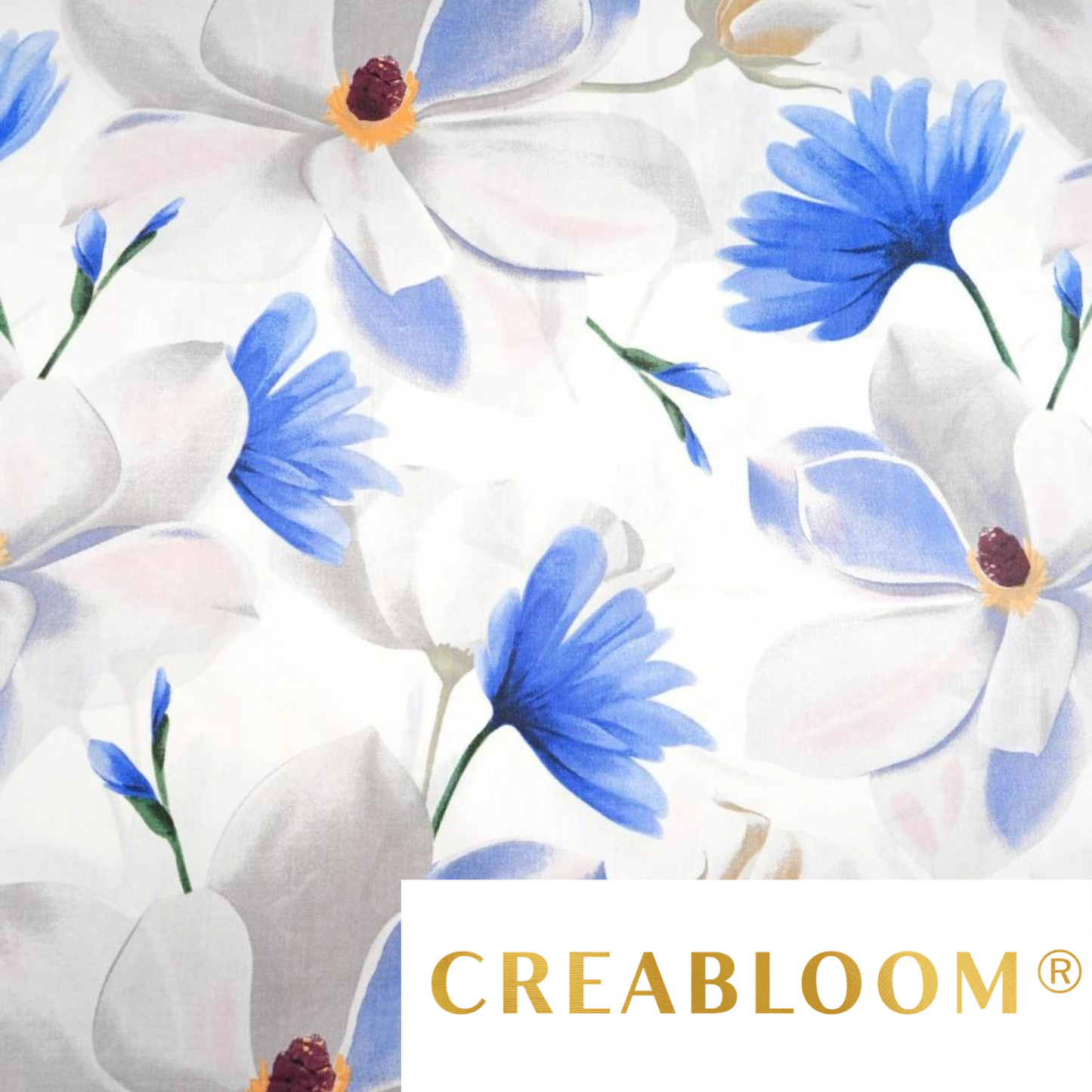 Tissu Coton Imprimé Grandes Fleurs
