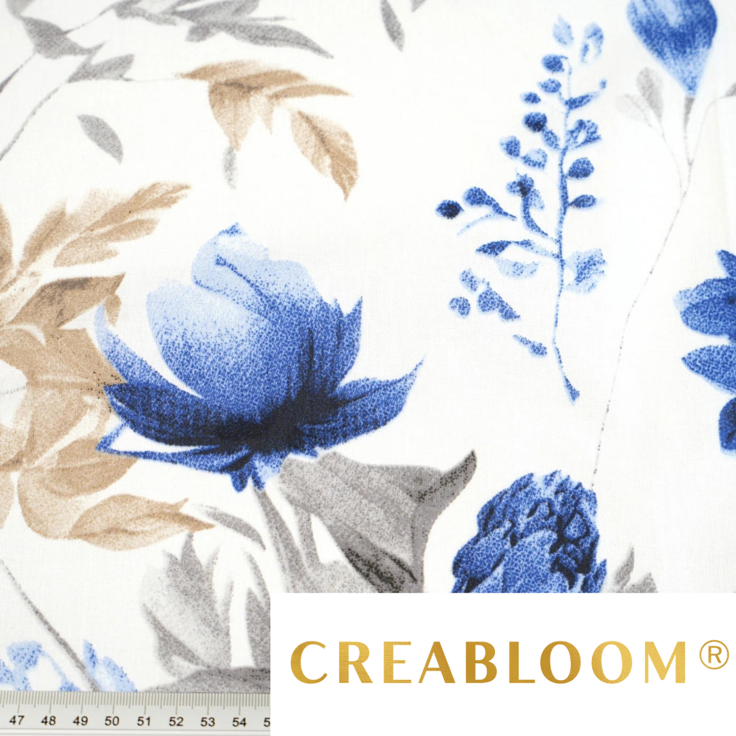 Coupon de Tissu coton Motif fleurs - 40cm x 50cm