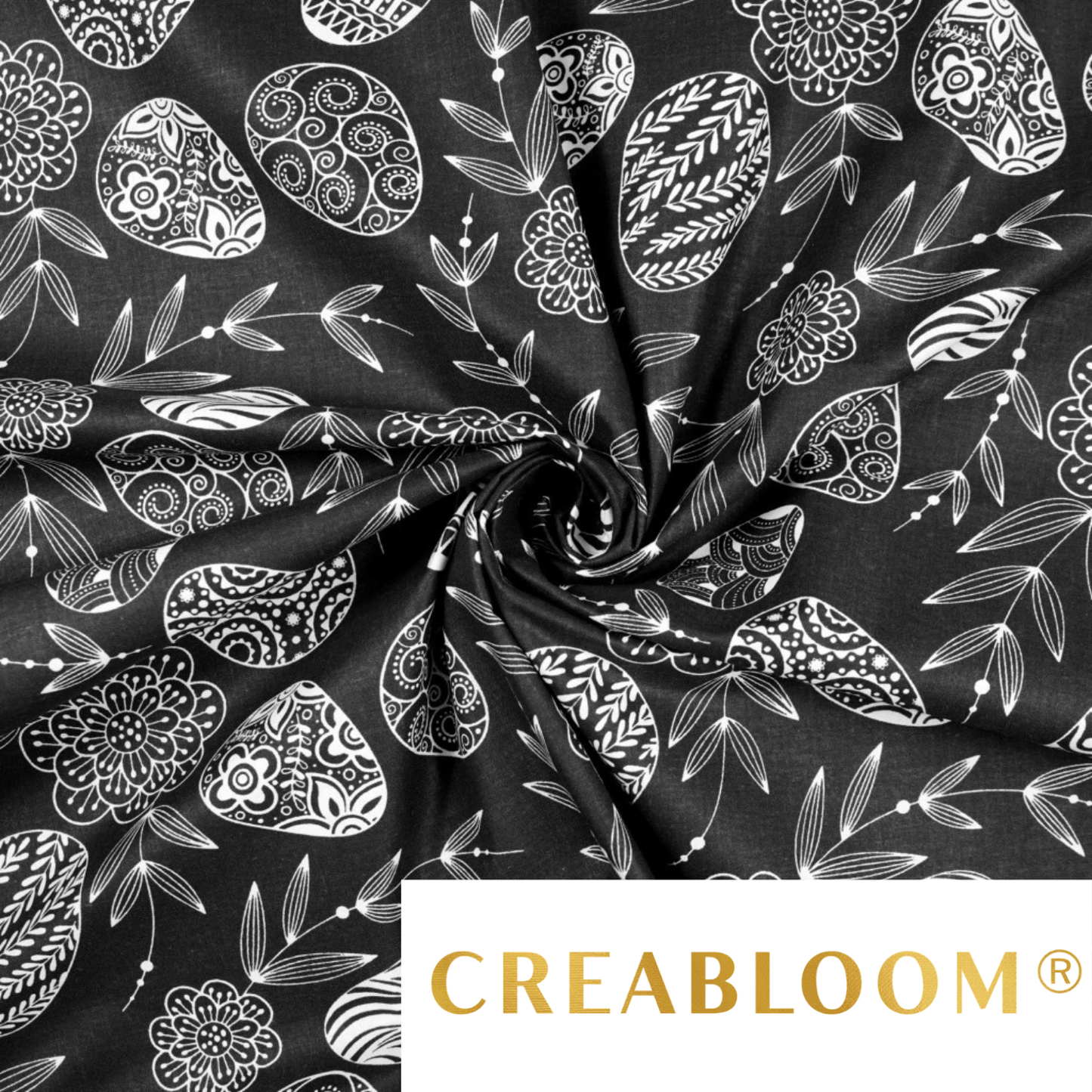 Ostereiermuster aus Baumwollstoff