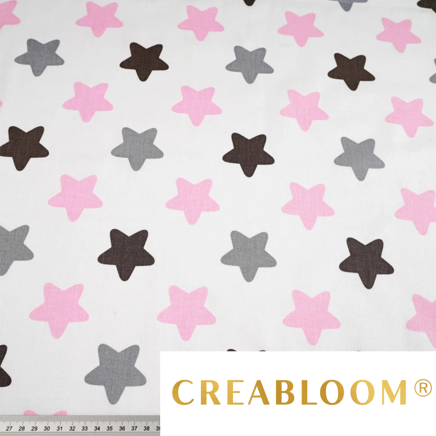 Baumwollstoff mit Sternmuster