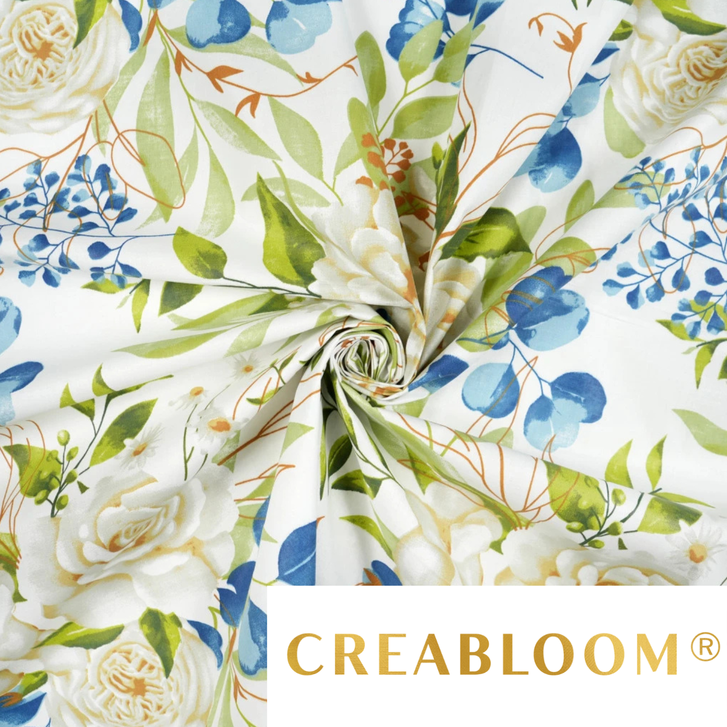 Tissu coton imprimé fleurs