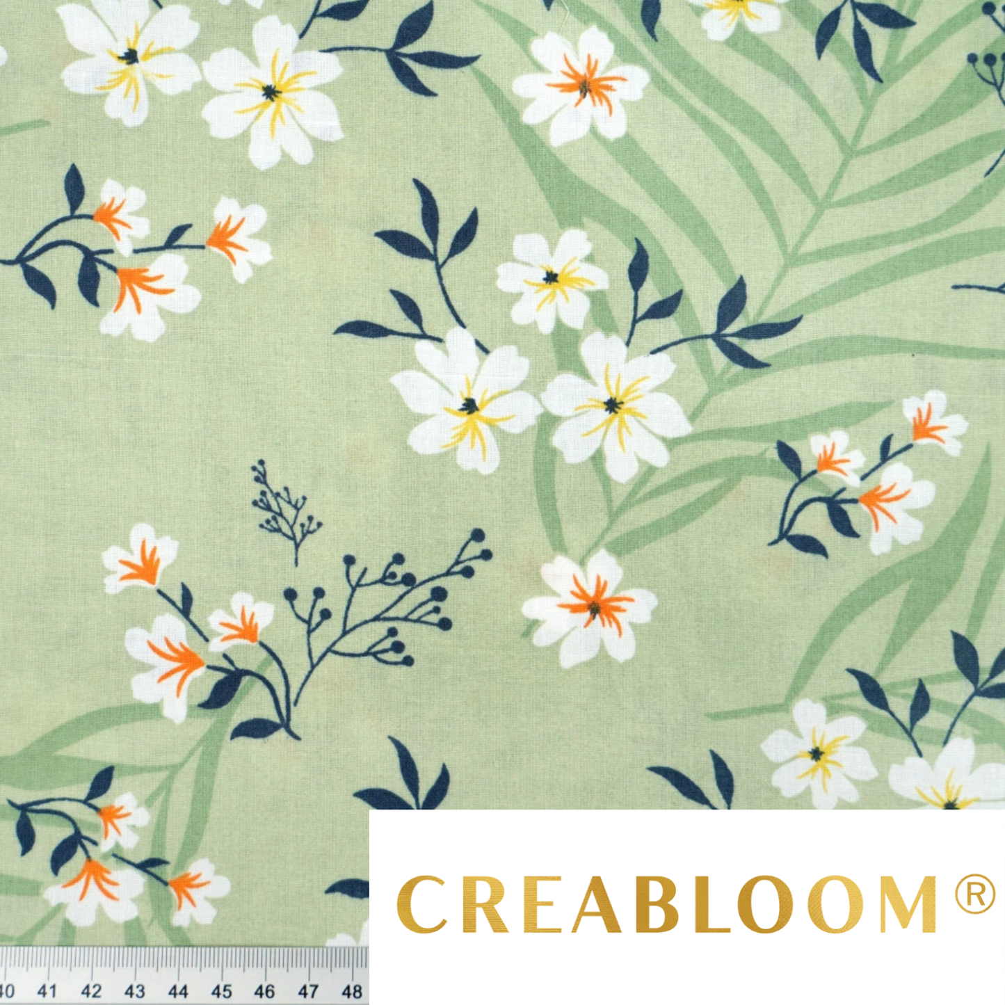 Tissu coton imprimé fleurs