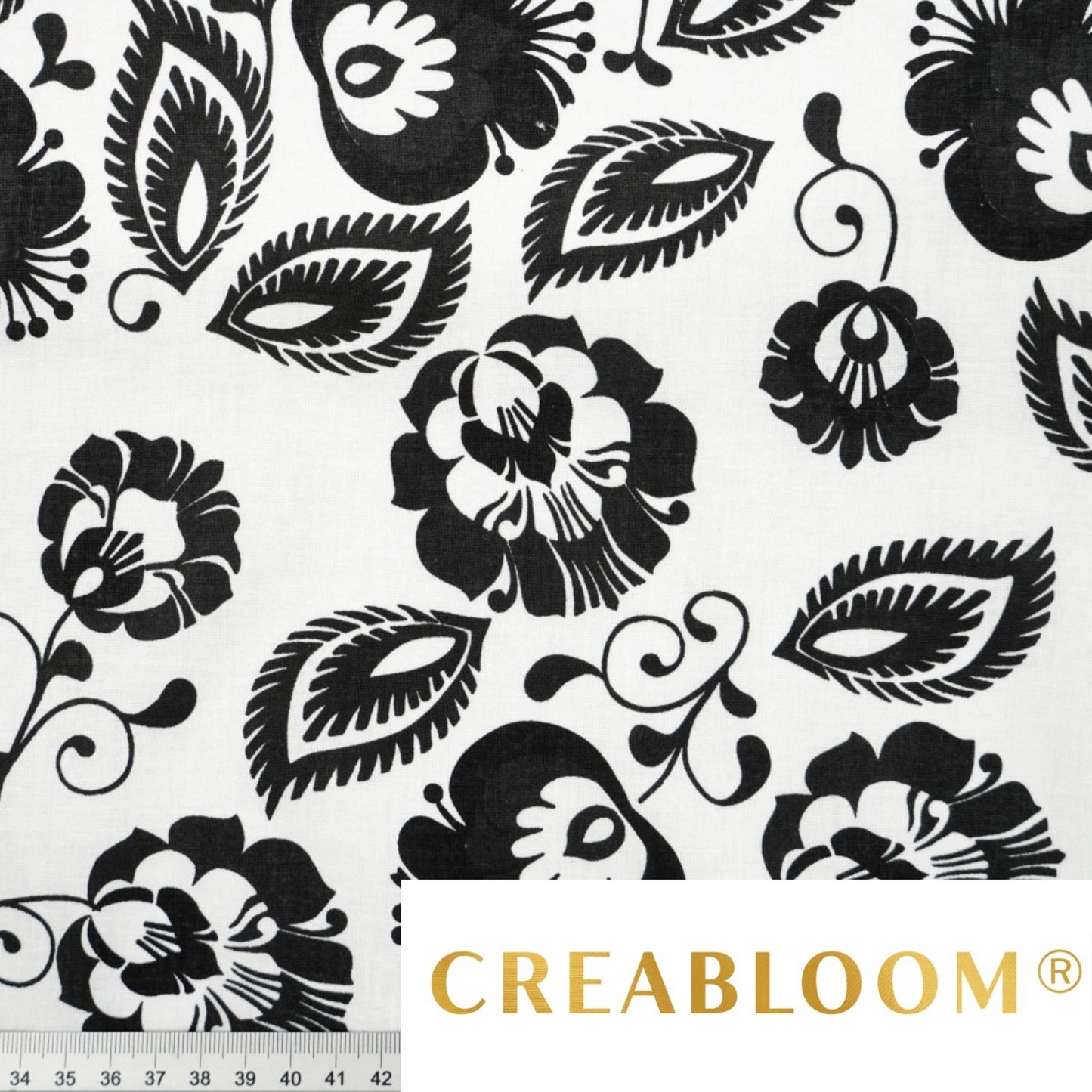 Tissu coton imprimé fleurs