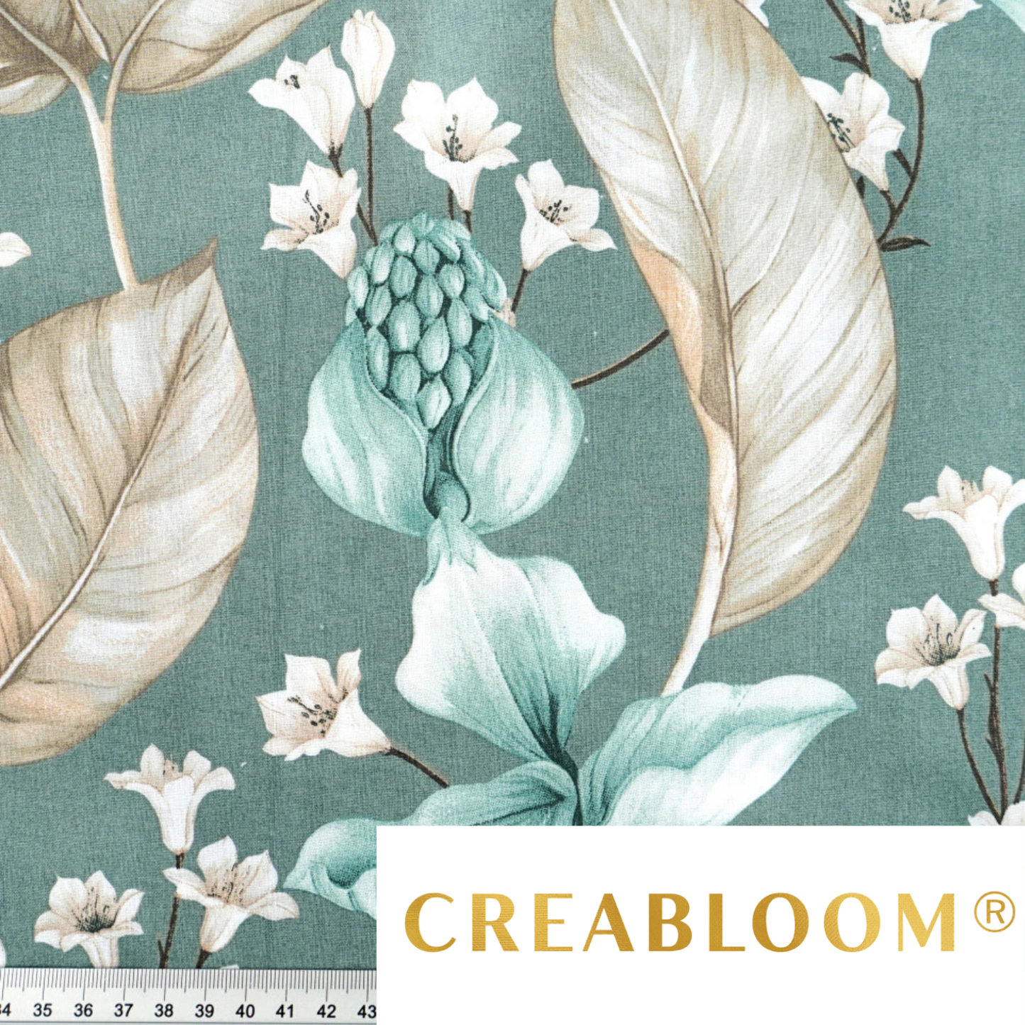 Tissu coton imprimé grandes fleurs