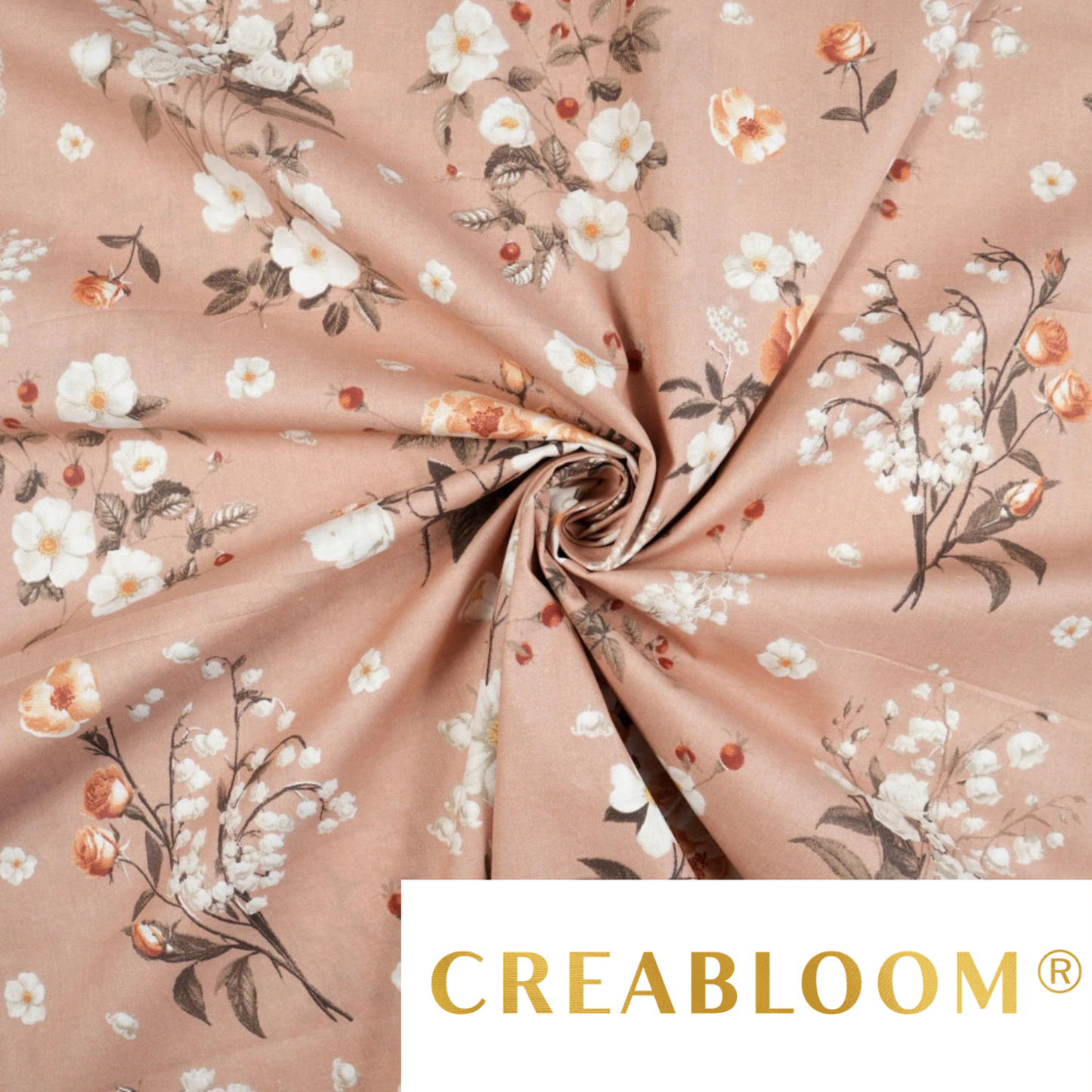 Tissu coton imprimé grandes fleurs