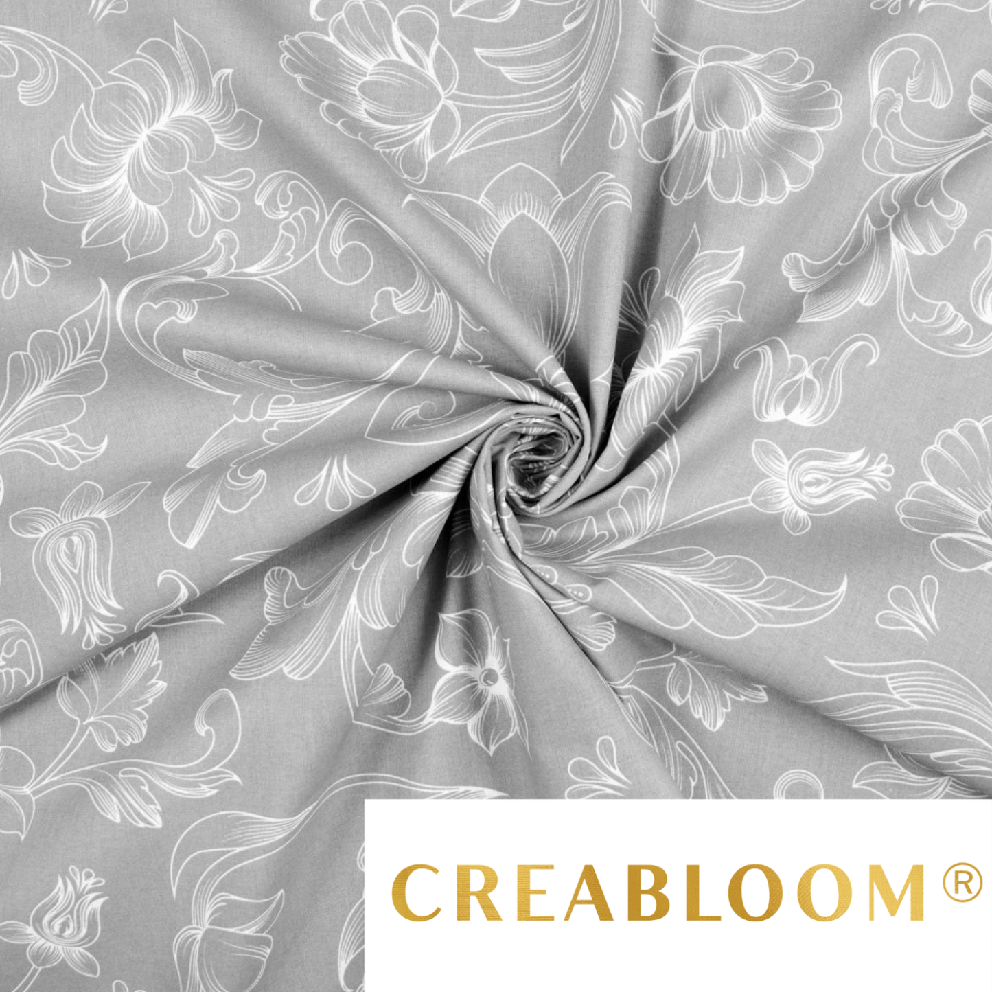 Tissu coton imprimé grandes fleurs