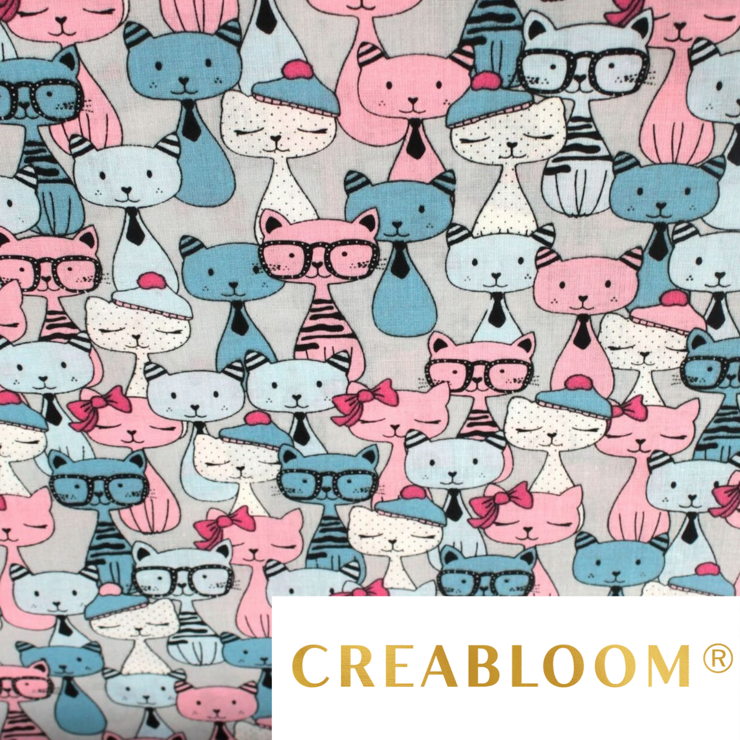 Tissu coton Motif chats