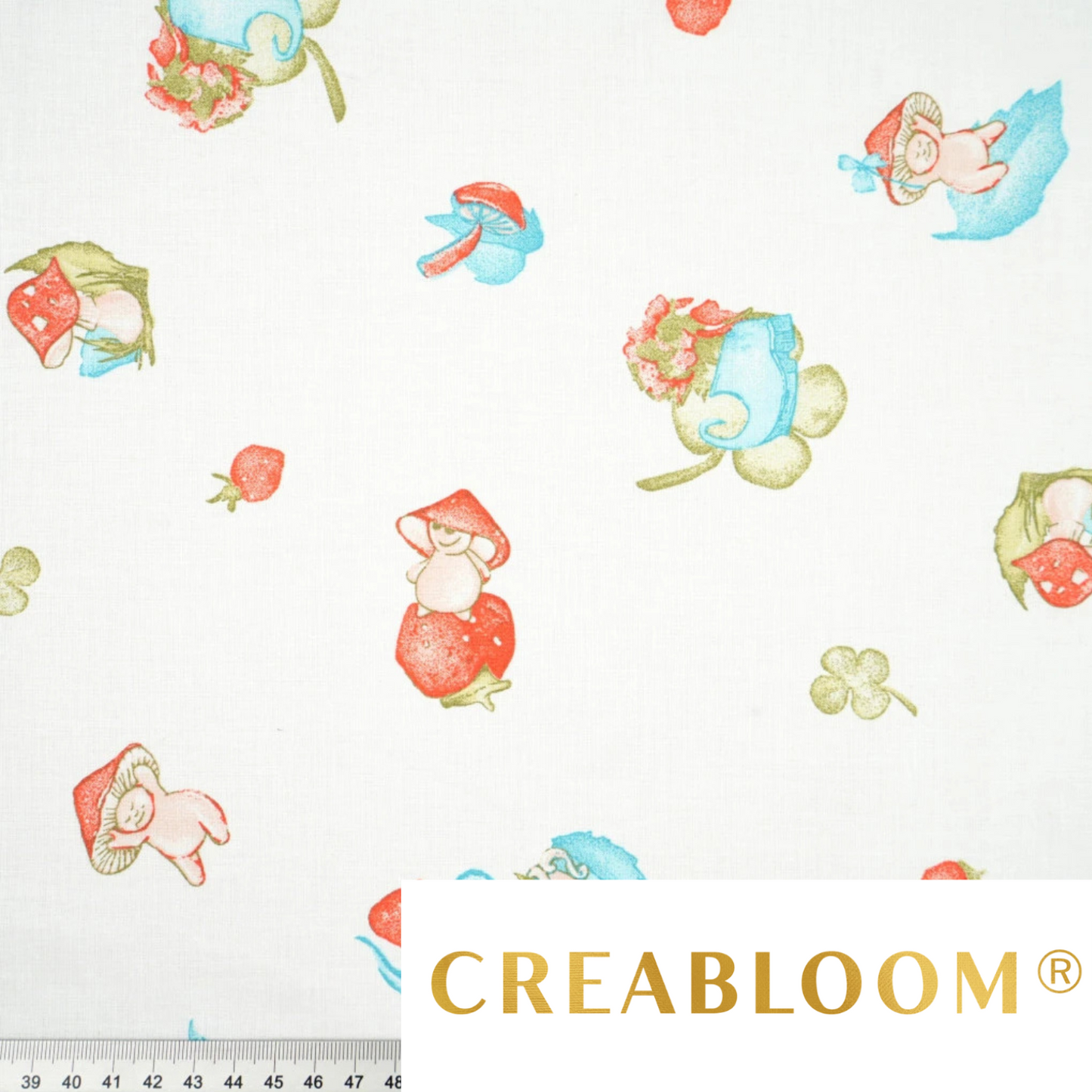 Tissu coton Motif champignons