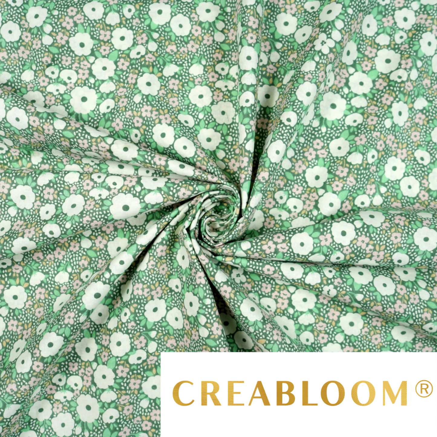 Tissu coton imprimé fleurs