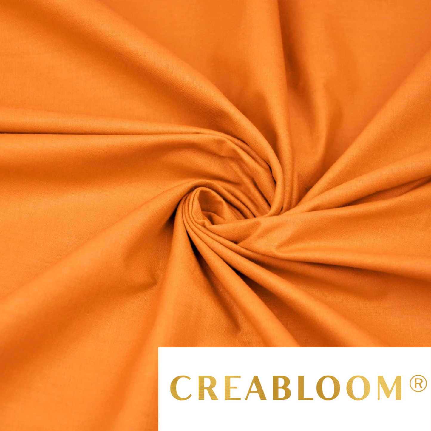 Tissu coton Uni Orange