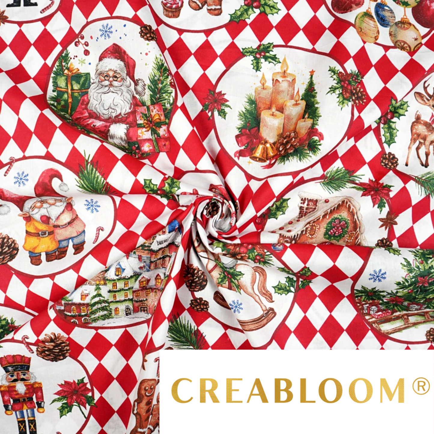 Tissu coton Motif Noël