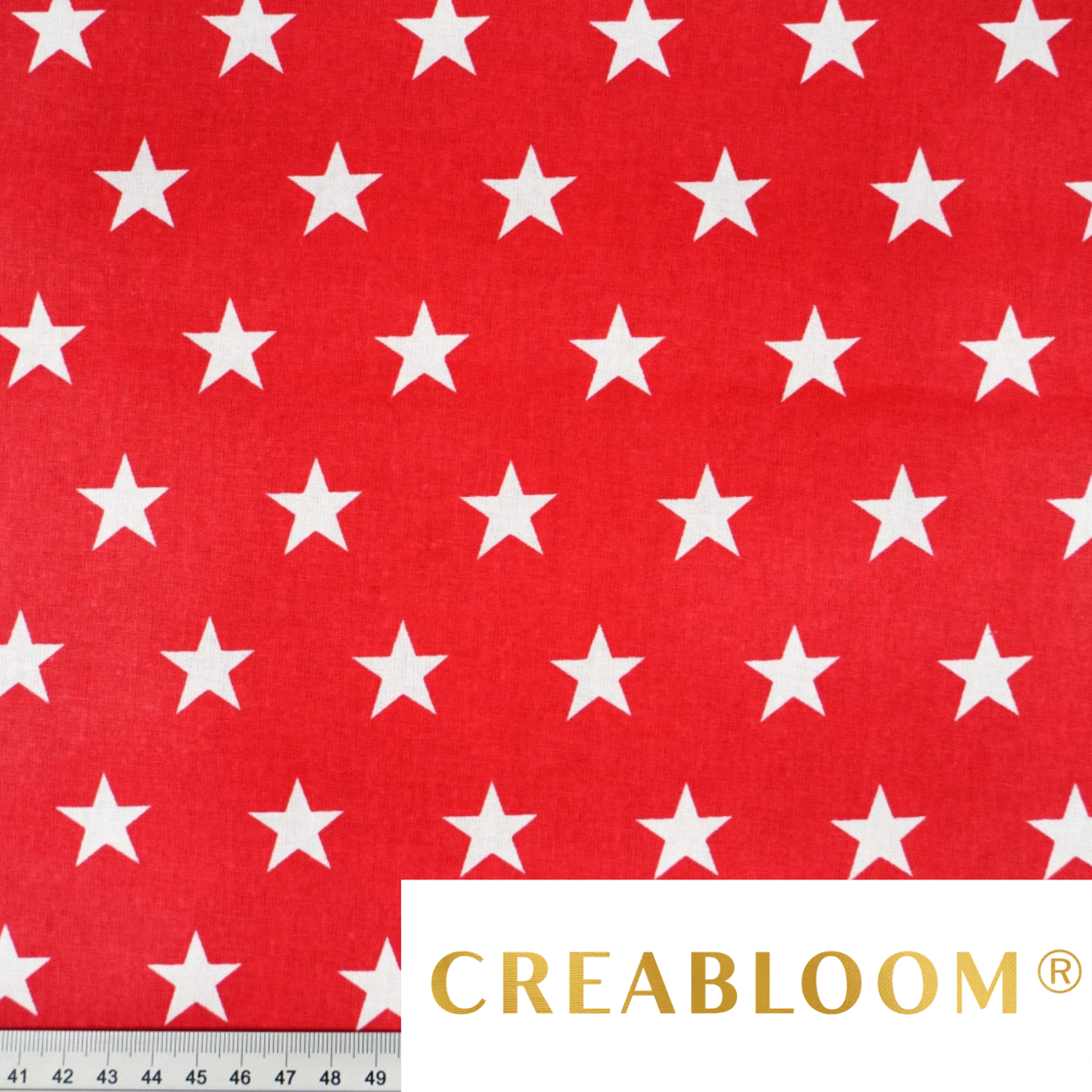 Baumwollstoff mit Sternmuster