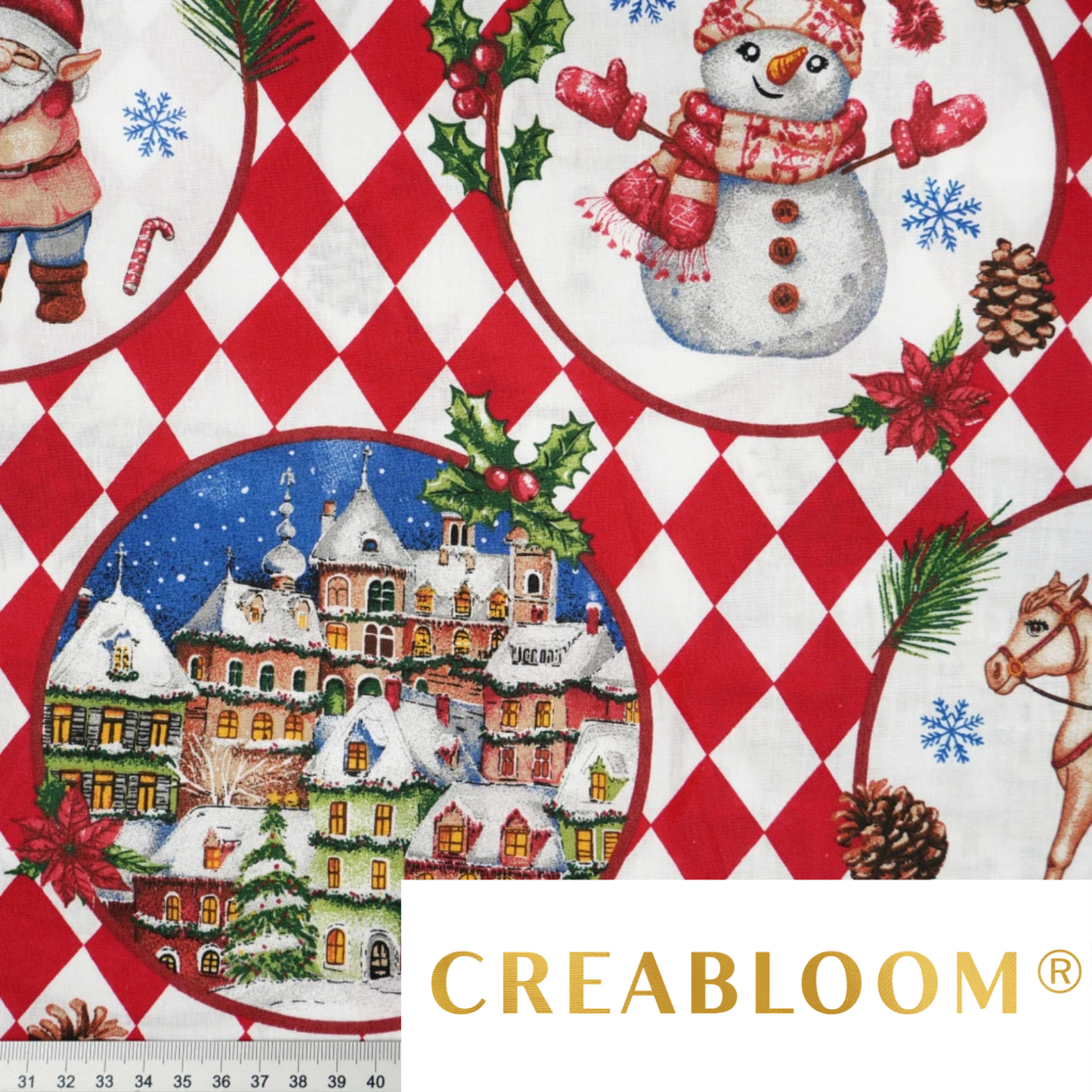 Tissu coton Motif Noël