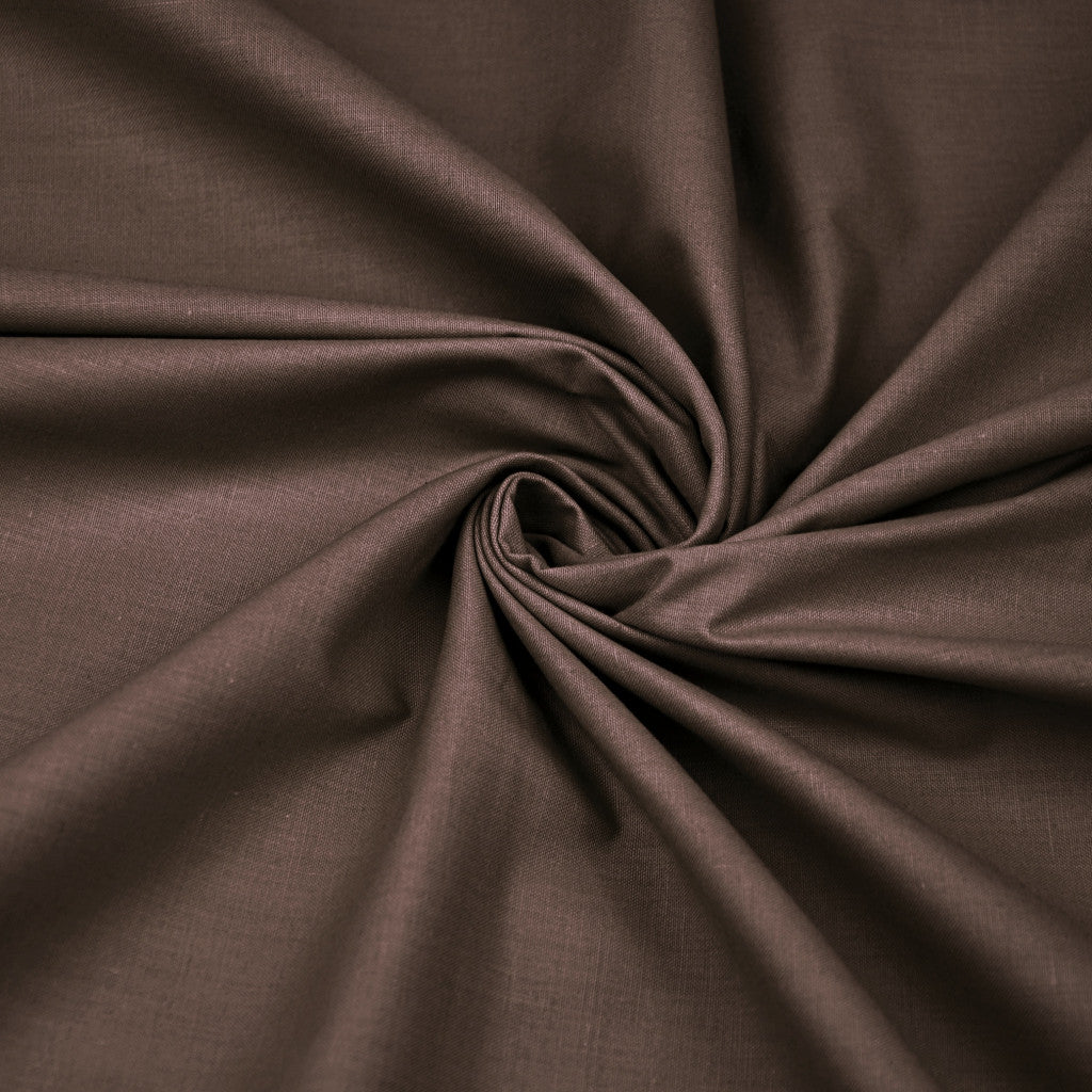 Tissu coton Uni marron