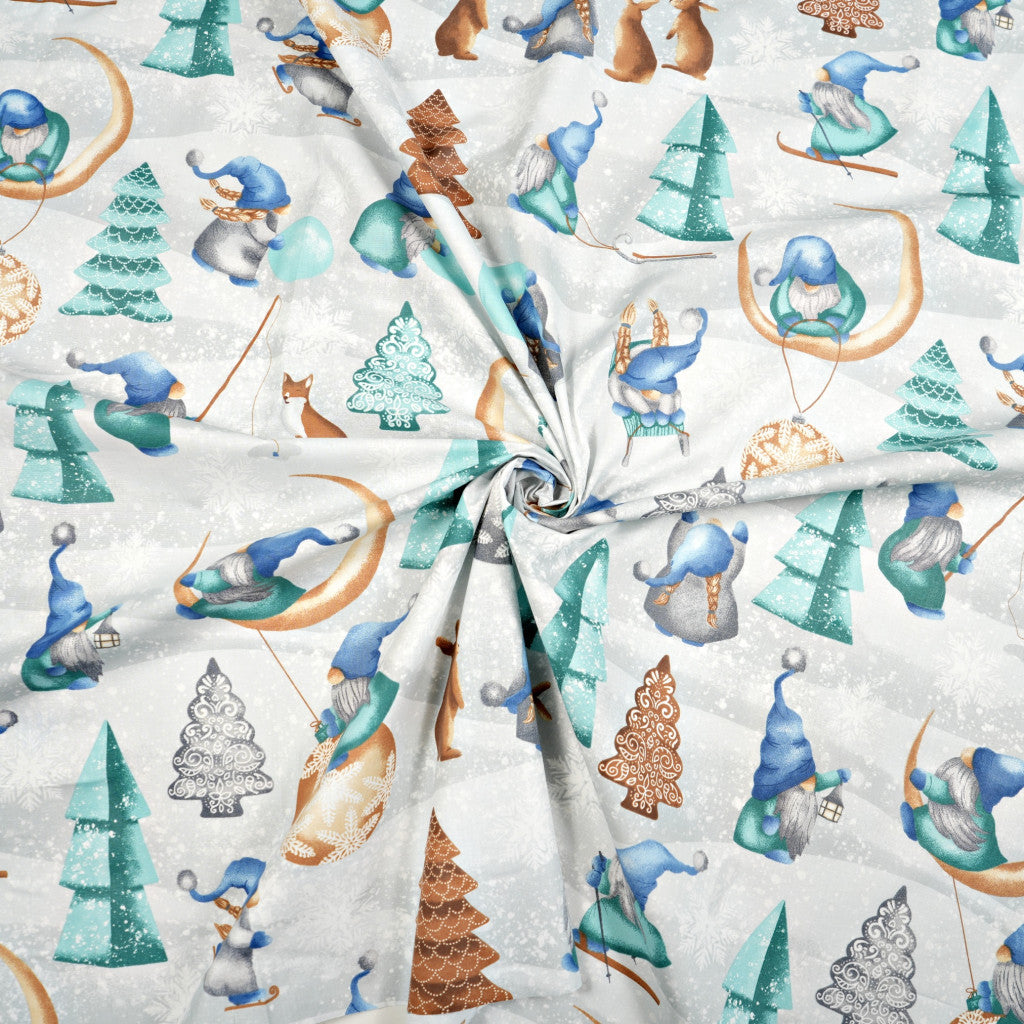 Baumwollstoff mit Weihnachtsmuster