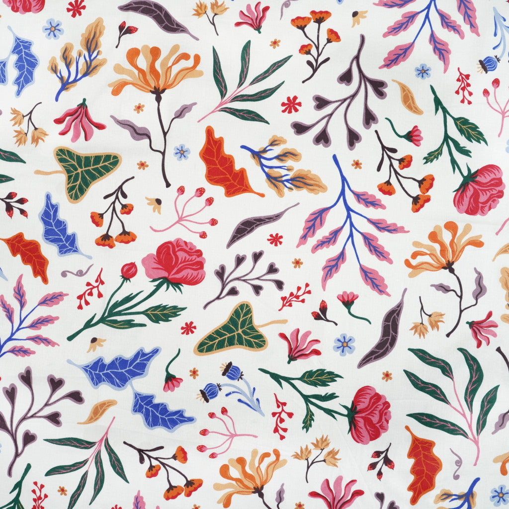 Baumwollstoff Blumenmuster