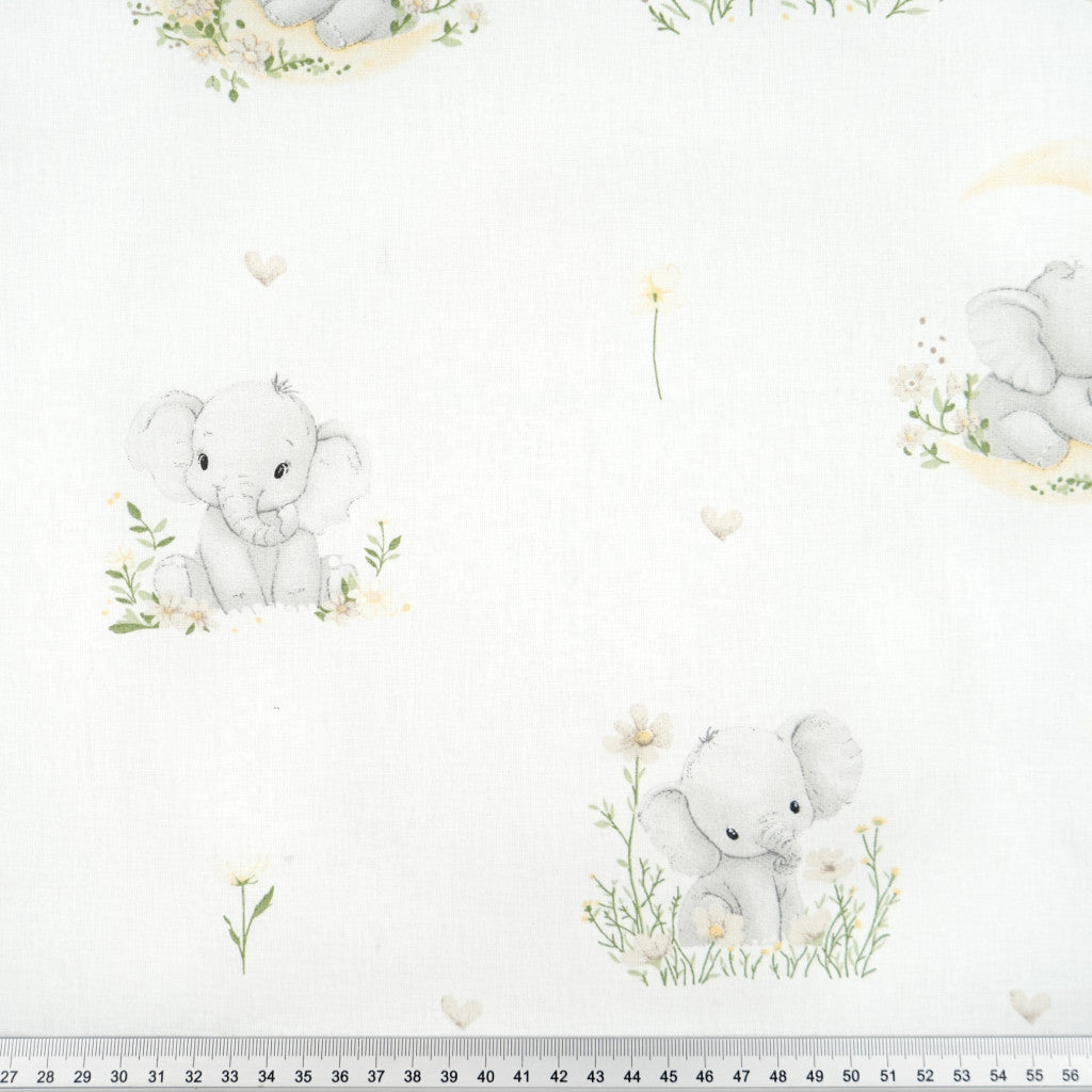 Tissu coton Motif elephants