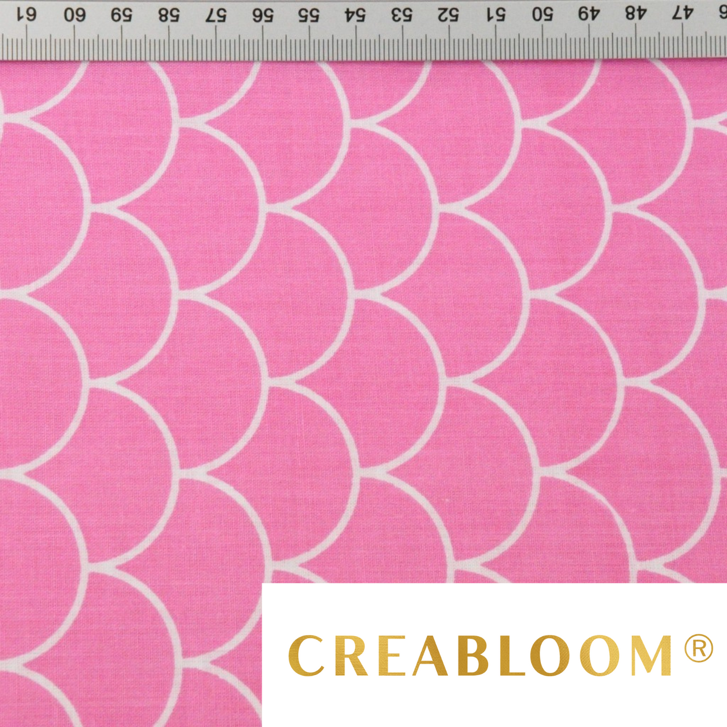 Tissu Coton Imprimé Blanc Et Rose