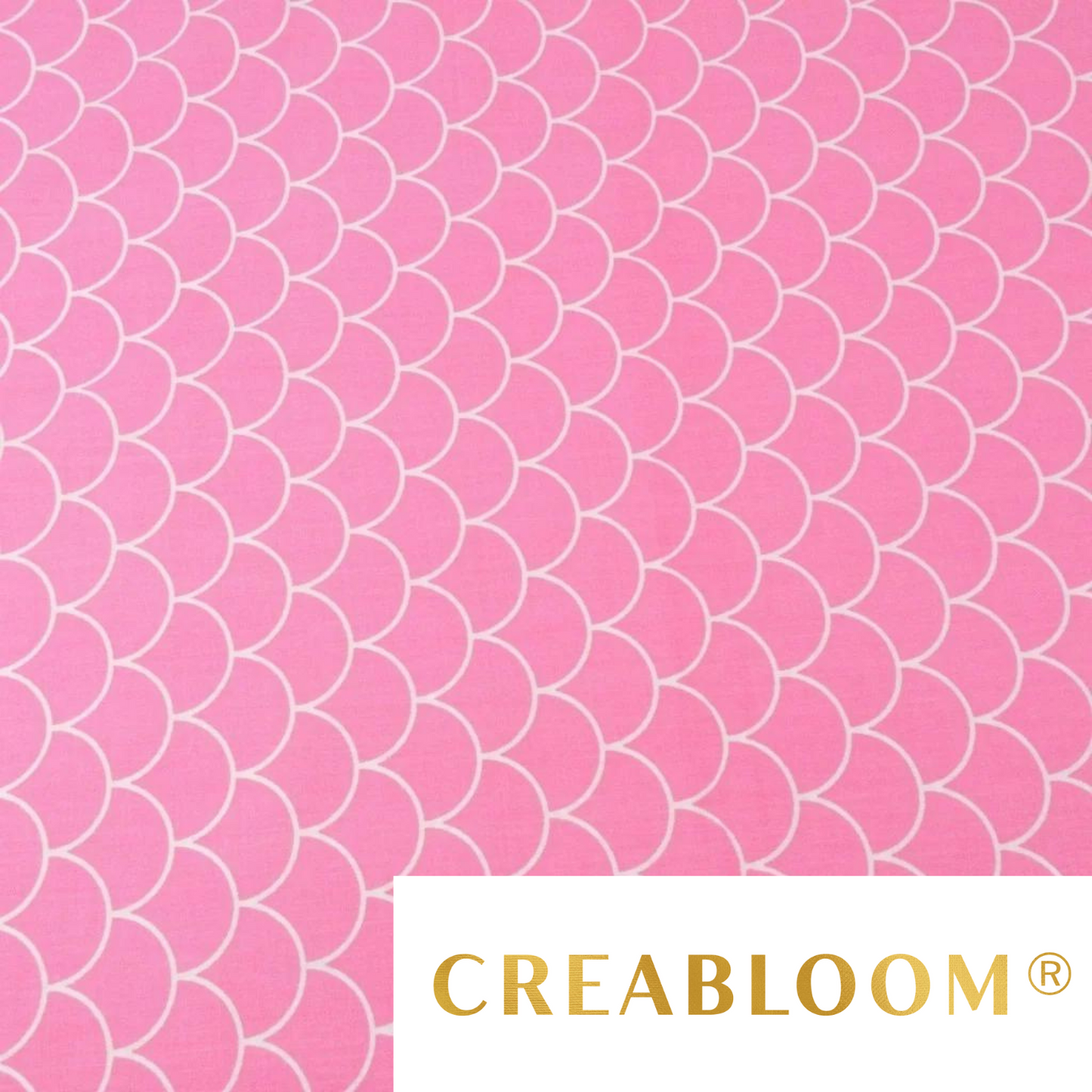 Tissu Coton Imprimé Blanc Et Rose