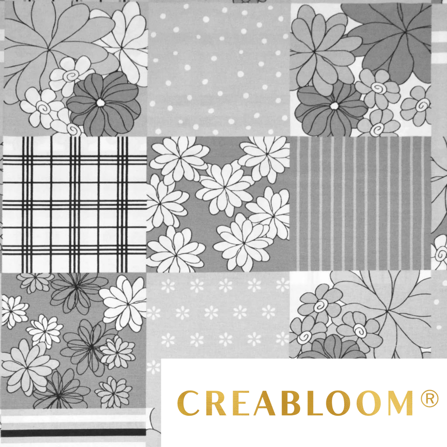 Tissu Coton Imprimé Patchwork