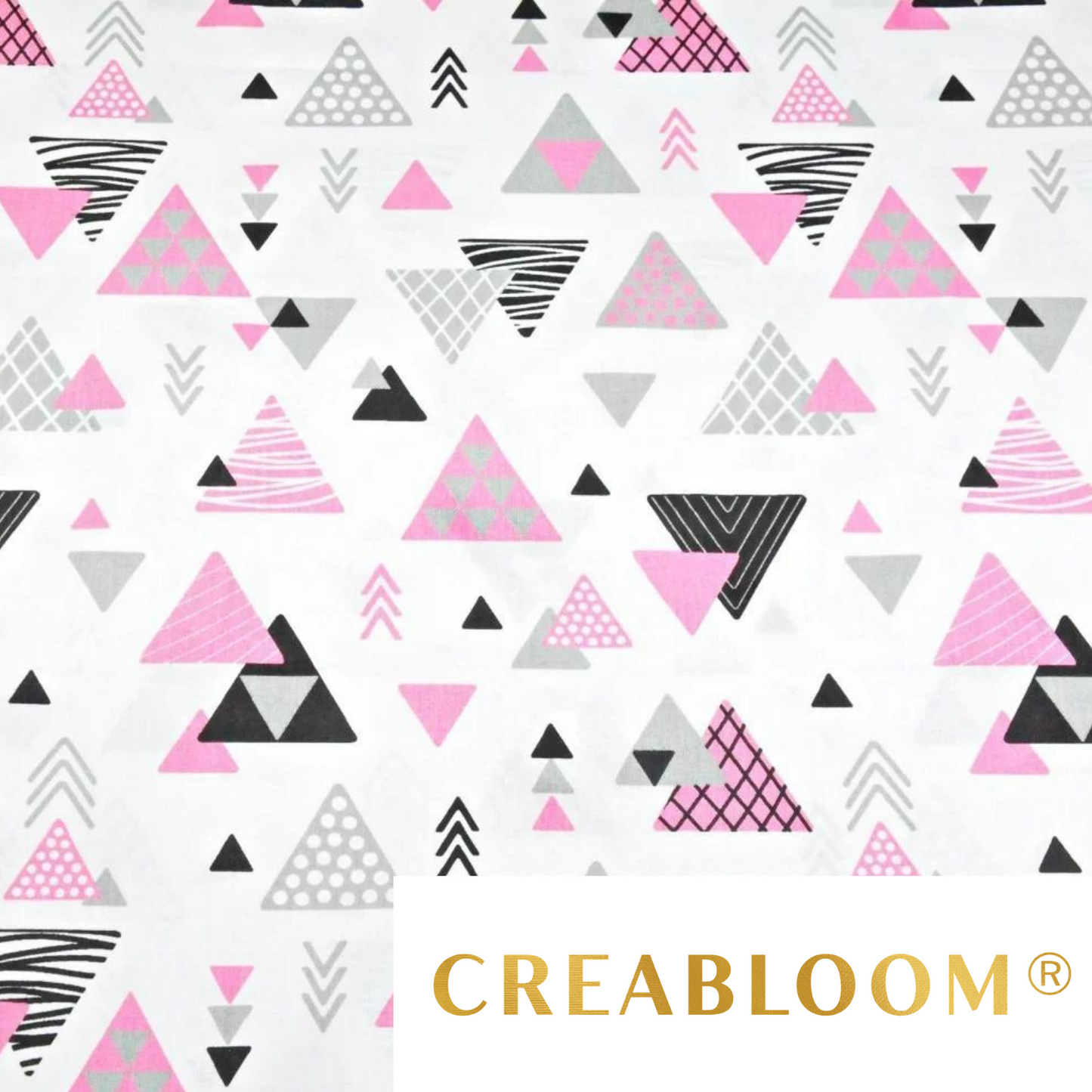 Tissu Coton Motif Triangles