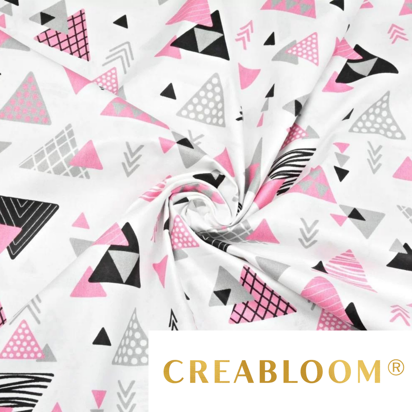 Tissu Coton Motif Triangles