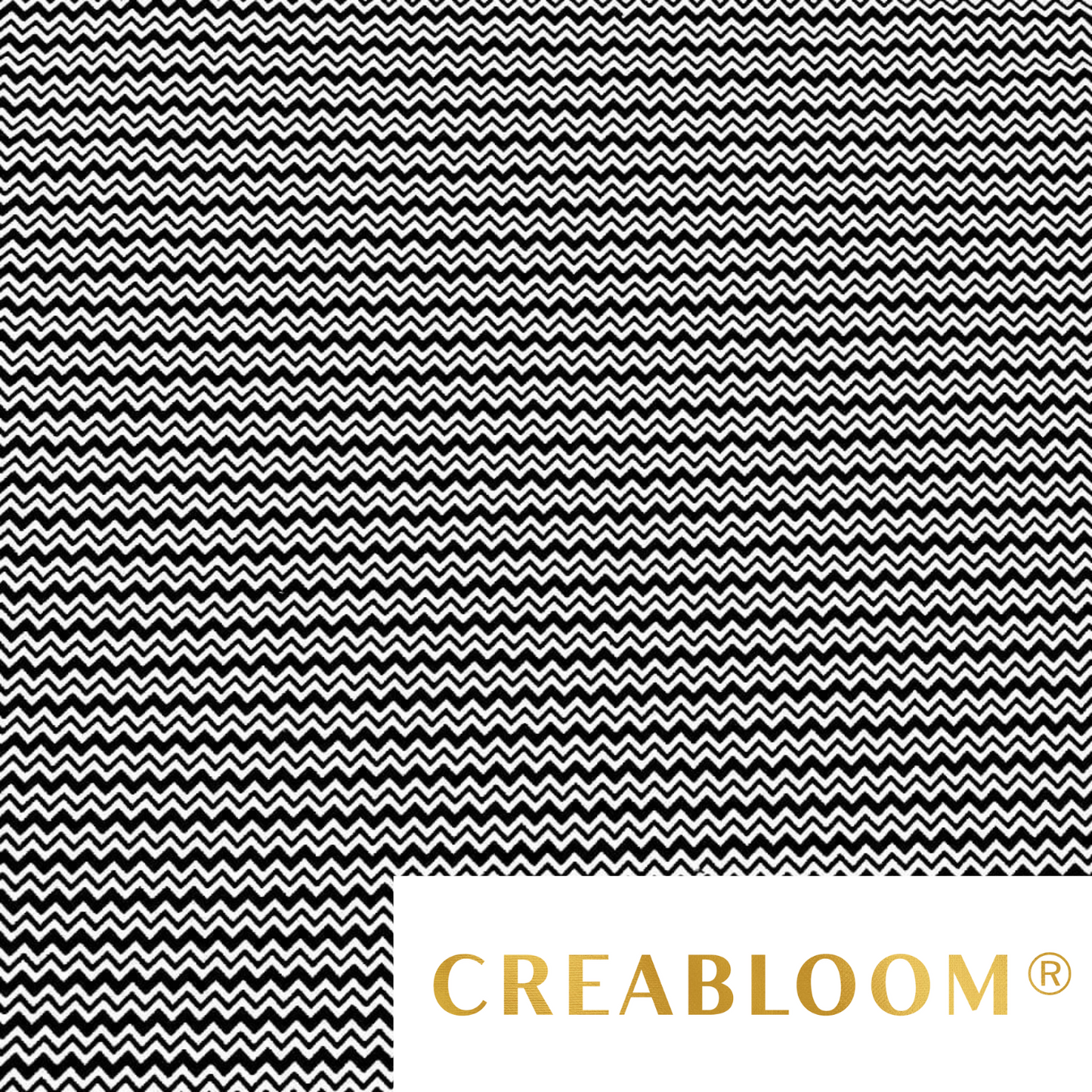 Tissu Coton Motif Zigzag