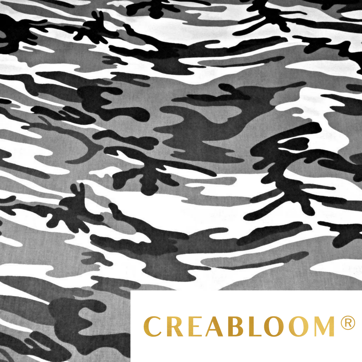 Tissu Coton Motif Camouflage