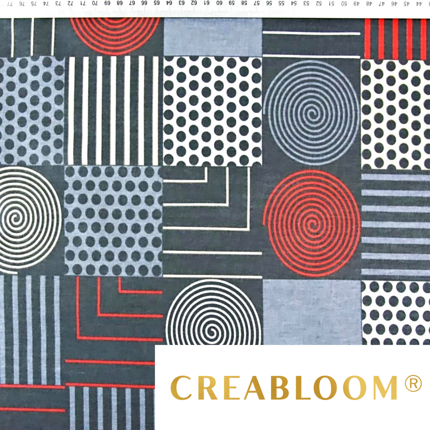 Tissu Coton Motif Patchwork